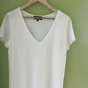 White Shift Dress- Lulu’s
